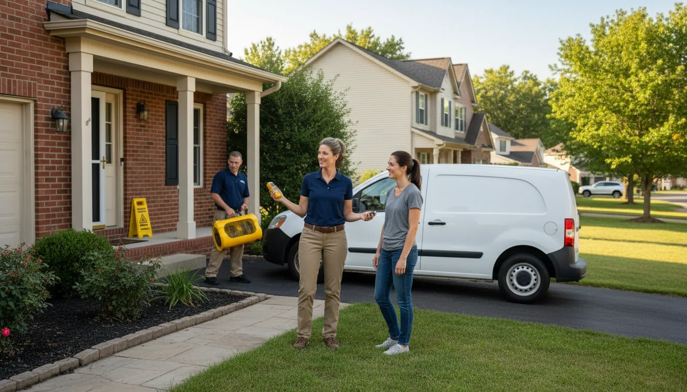 Residential water damage restoration in Beaver Meadows, PA